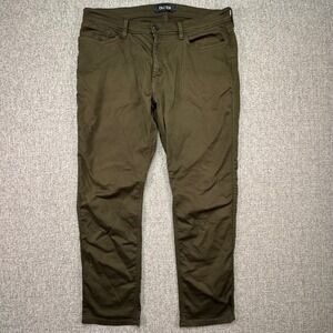 DU/ER No Sweat Pant Relaxed Taper 38x32 Olive Green N2X Performance NWOT